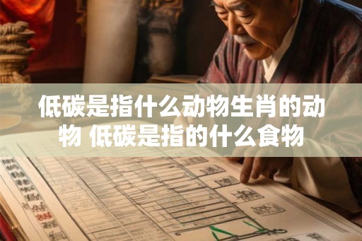 低碳是指什么动物生肖的动物 低碳是指的什么食物