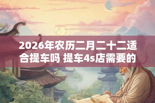 2026年农历二月二十二适合提车吗 提车4s店需要的材料