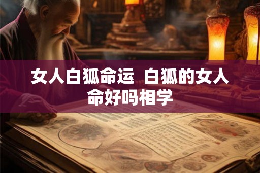 女人白狐命运  白狐的女人命好吗相学