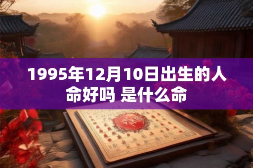 1995年12月10日出生的人命好吗 是什么命
