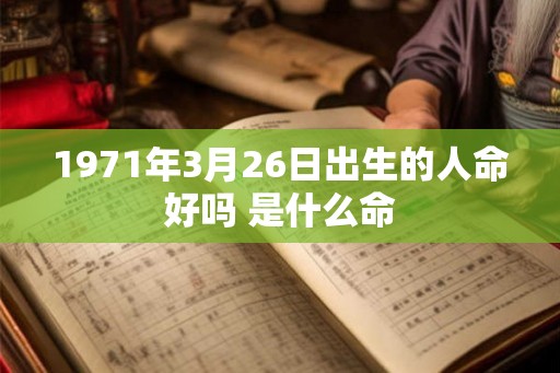 1971年3月26日出生的人命好吗 是什么命 1971年3月26日出生的人命好吗 是什么命