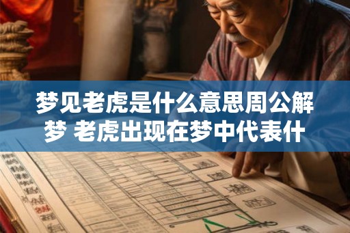 梦见老虎是什么意思周公解梦 老虎出现在梦中代表什么