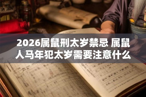 2026属鼠刑太岁禁忌 属鼠人马年犯太岁需要注意什么