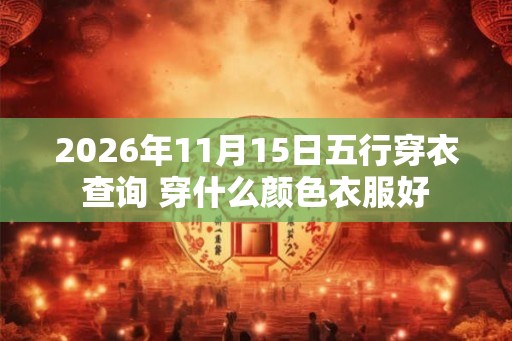 2026年11月15日五行穿衣查询 穿什么颜色衣服好
