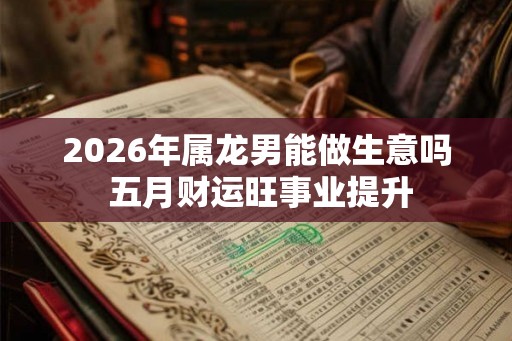 2026年属龙男能做生意吗 五月财运旺事业提升