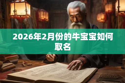 2026年2月份的牛宝宝如何取名