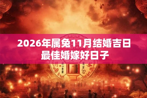 2026年属兔11月结婚吉日 最佳婚嫁好日子