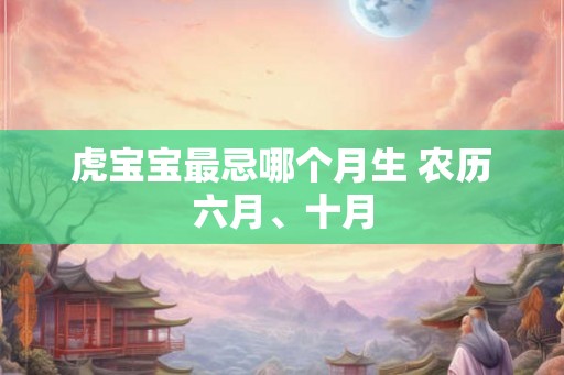 虎宝宝最忌哪个月生 农历六月、十月