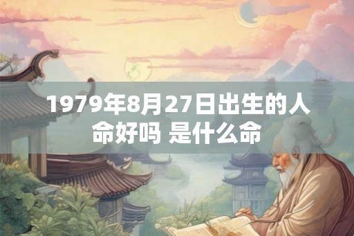 1979年8月27日出生的人命好吗 是什么命