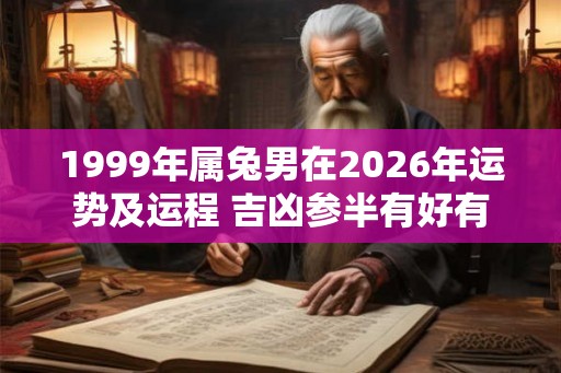 1999年属兔男在2026年运势及运程 吉凶参半有好有坏