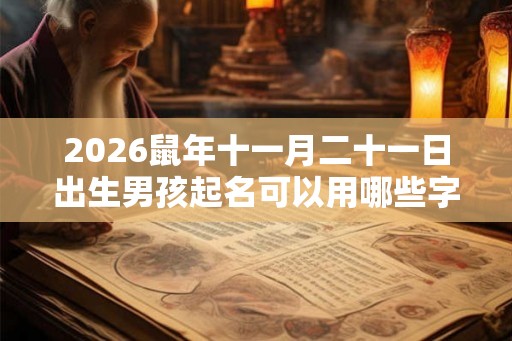2026鼠年十一月二十一日出生男孩起名可以用哪些字 2026鼠年十一月二十一日出生男孩起名可以用哪些字