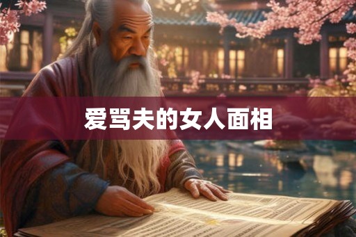 爱骂夫的女人面相