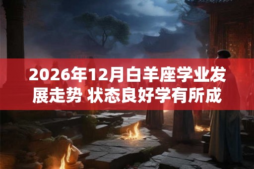 2026年12月白羊座学业发展走势 状态良好学有所成