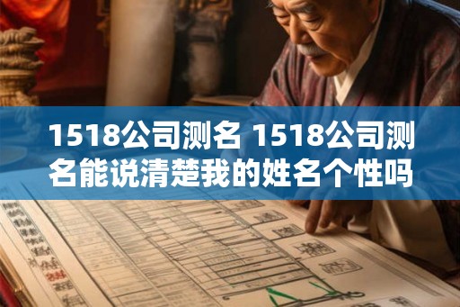 1518公司测名 1518公司测名能说清楚我的姓名个性吗