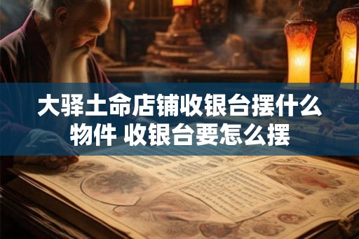 大驿土命店铺收银台摆什么物件 收银台要怎么摆