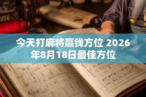 今天打麻将赢钱方位 2026年8月18日最佳方位 今天打麻将赢钱方位 2026年8月18日最佳方位