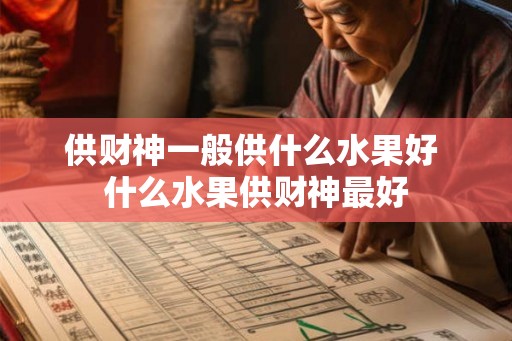 供财神一般供什么水果好 什么水果供财神最好