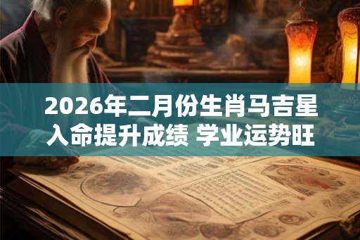 2026年二月份生肖马吉星入命提升成绩 学业运势旺盛