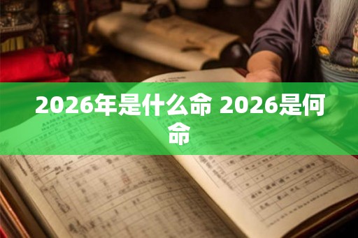 2026年是什么命 2026是何命