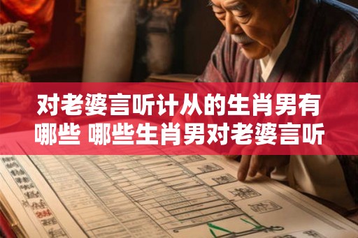 对老婆言听计从的生肖男有哪些 哪些生肖男对老婆言听计从