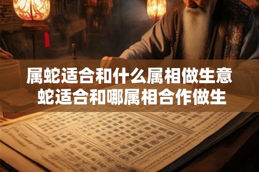 属蛇适合和什么属相做生意 蛇适合和哪属相合作做生意