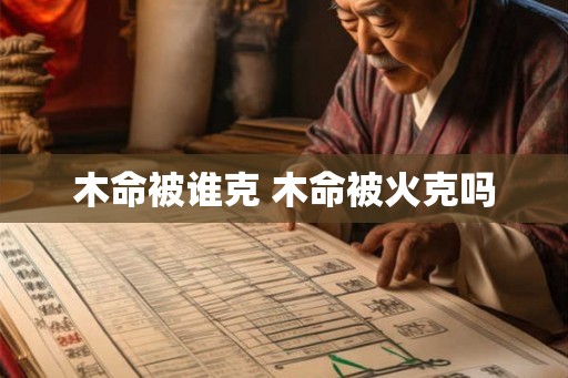 木命被谁克 木命被火克吗