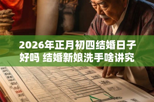 2026年正月初四结婚日子好吗 结婚新娘洗手啥讲究 2026年正月初四结婚日子好吗 结婚新娘洗手啥讲究