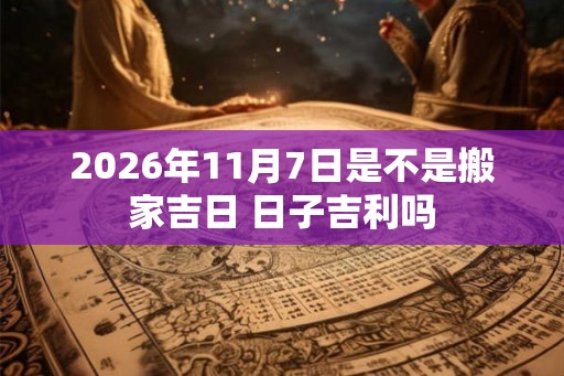 2026年11月7日是不是搬家吉日 日子吉利吗