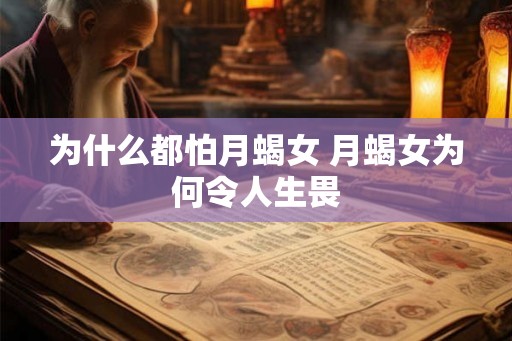 为什么都怕月蝎女 月蝎女为何令人生畏