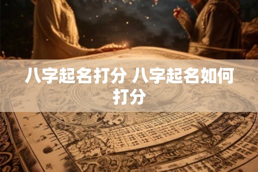 八字起名打分 八字起名如何打分