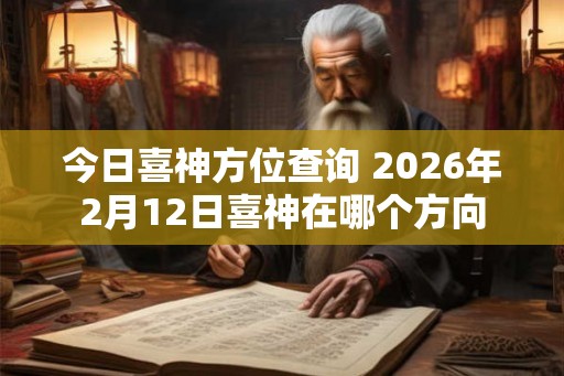 今日喜神方位查询 2026年2月12日喜神在哪个方向