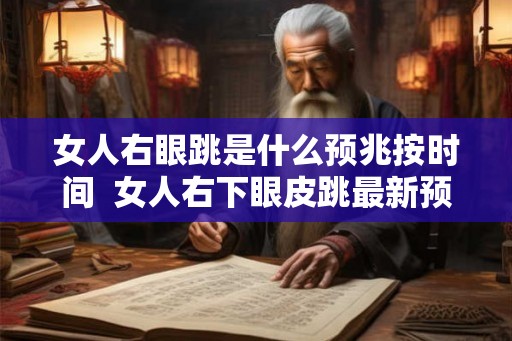 女人右眼跳是什么预兆按时间  女人右下眼皮跳最新预兆