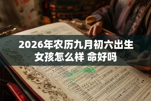 2026年农历九月初六出生女孩怎么样 命好吗