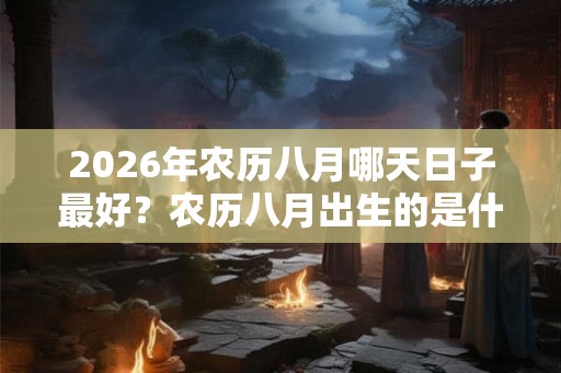 2026年农历八月哪天日子最好？农历八月出生的是什么星座