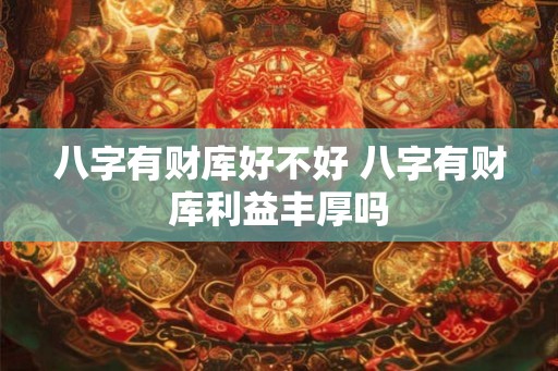 八字有财库好不好 八字有财库利益丰厚吗 八字有财库好不好 八字有财库利益丰厚吗