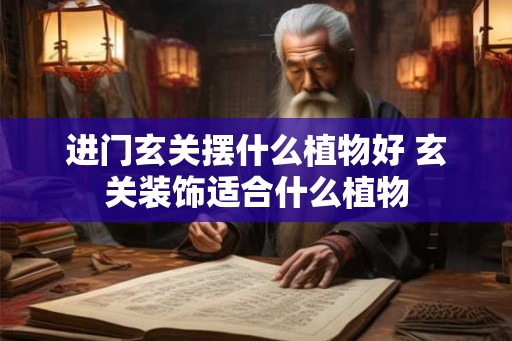 进门玄关摆什么植物好 玄关装饰适合什么植物
