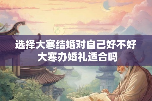 选择大寒结婚对自己好不好 大寒办婚礼适合吗