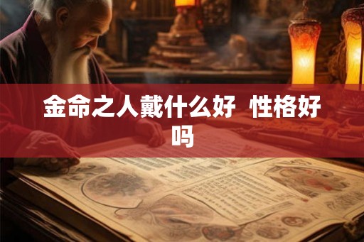 金命之人戴什么好  性格好吗