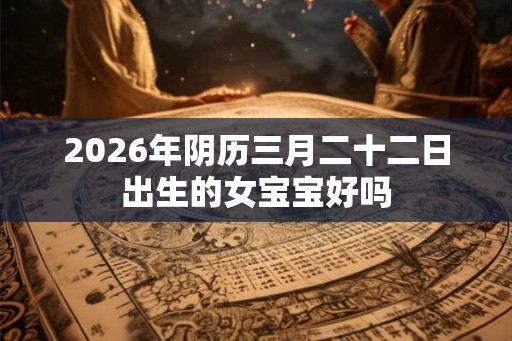 2026年阴历三月二十二日出生的女宝宝好吗