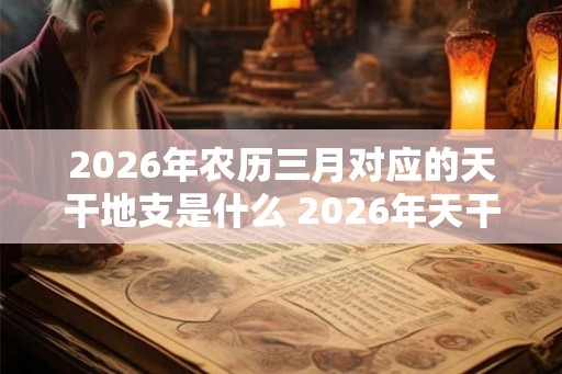 2026年农历三月对应的天干地支是什么 2026年天干是什么
