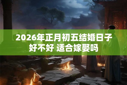 2026年正月初五结婚日子好不好 适合嫁娶吗 2026年正月初五结婚日子好不好 适合嫁娶吗