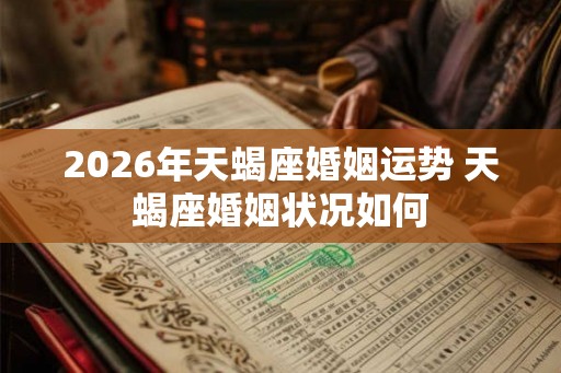 2026年天蝎座婚姻运势 天蝎座婚姻状况如何 2026年天蝎座婚姻运势 天蝎座婚姻状况如何