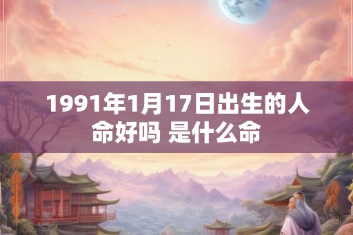 1991年1月17日出生的人命好吗 是什么命