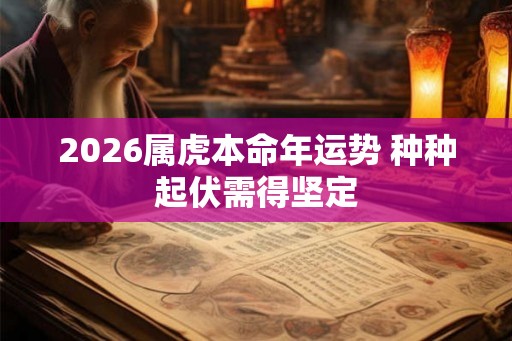 2026属虎本命年运势 种种起伏需得坚定