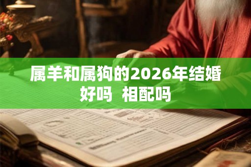 属羊和属狗的2026年结婚好吗  相配吗