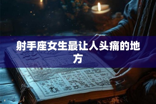 射手座女生最让人头痛的地方
