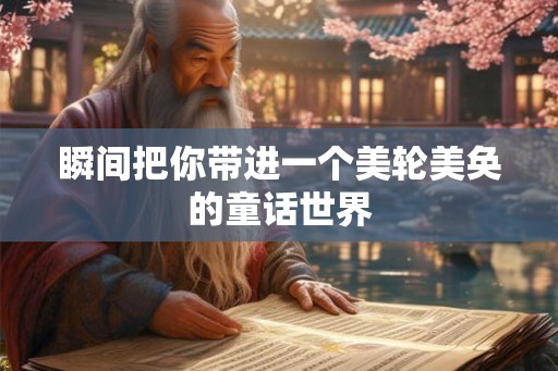 瞬间把你带进一个美轮美奂的童话世界