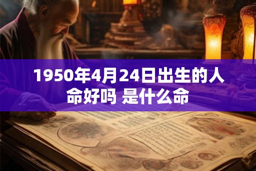1950年4月24日出生的人命好吗 是什么命