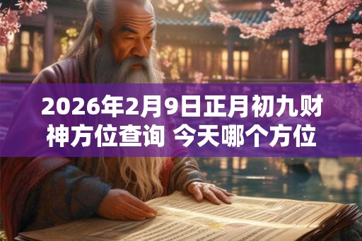 2026年2月9日正月初九财神方位查询 今天哪个方位财运好