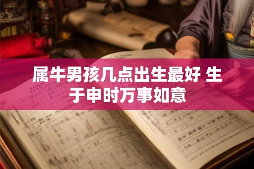属牛男孩几点出生最好 生于申时万事如意
